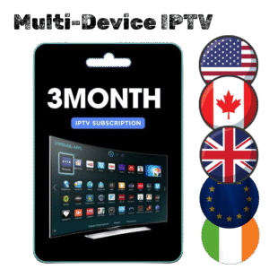 3-month IPTV subscription for 3 devices